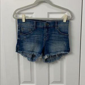 Pistola distressed denim shorts